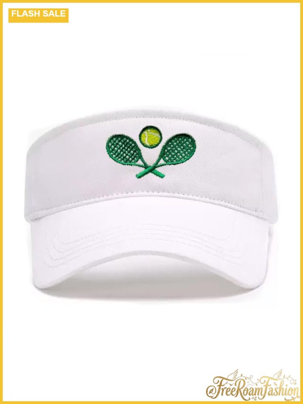 Embroidered Pickleball Tennis Visor Adjustable Sport Hat Cotton
